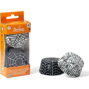 Party nádobí Papírové košíčky s pavučinou