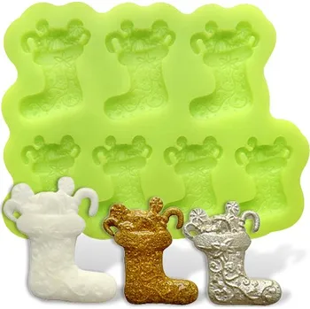 Vánoce Silikonová formička vánoční punčocha