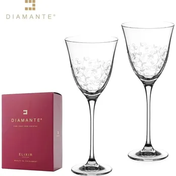 Sklenice Diamante, Slovensko Kalíšky 270 ml Floral collection - sada 2 ks