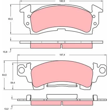 Brzdová destička Sada brzdových destiček, kotoučová brzda LUCAS GDB742