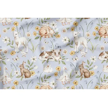 látková plena Jooppi Kapsová plena V2 vel. M Coolmax - Na statku sv. modrá