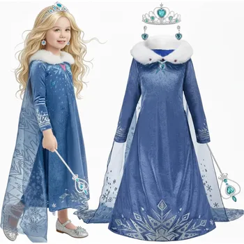 Dívčí šaty Luxusní šaty - Elza z Frozen Velikost: 120