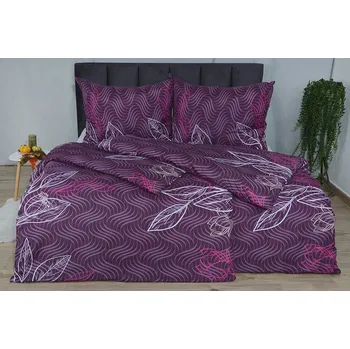 Bytový textil Povlečení mikrosatén prodloužené IRISTA lila