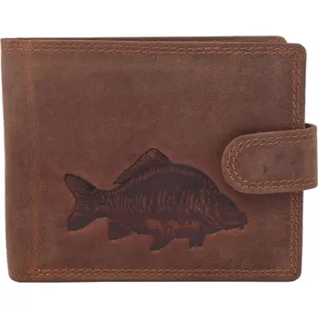 Peněženka MERCUCIO - Kožená peněženka sv. hnědá - Kapr lysec