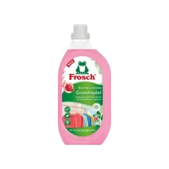 Prací prášek Frosch tekutý prací prostředek na barevné prádlo granátové jablko láhev 25 praní