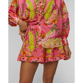 Dámské kraťasy Dámské šortky Taj Mira Sh177-pinkmulticolorprint