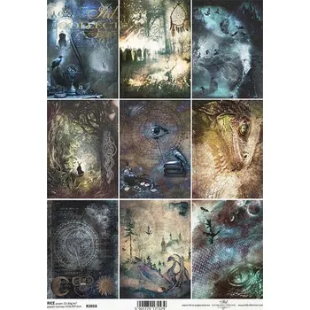 Výtvárné potřeby Rýžový papír na decoupage ITD - Fantasy, malé motivy - R2018