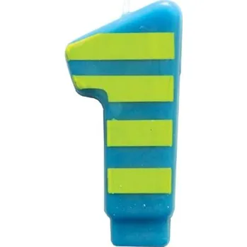 Dortová svíčka Svíčka na dort – číslo 1 (9 cm)