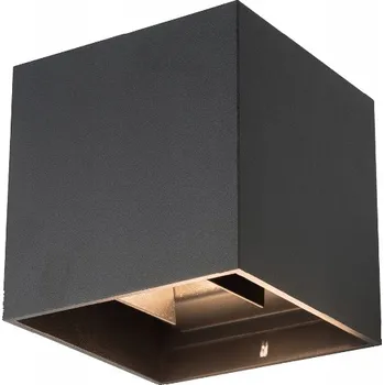 Nástěnné svítidlo Venkovní nástěnné svítidlo Kobi černé, integrovaný LED zdroj 4W, čtvercové svítidlo