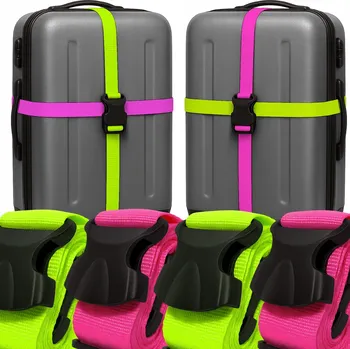 4X ZAJIŠŤOVACÍ POPRUH NA KUFR ZAVAZADLA TAŠKY PEVNÝ UPEVŇOVACÍ POPRUH