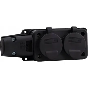 Elektrická zásuvka Elektrická nástěnná lišta F-Elektro černá