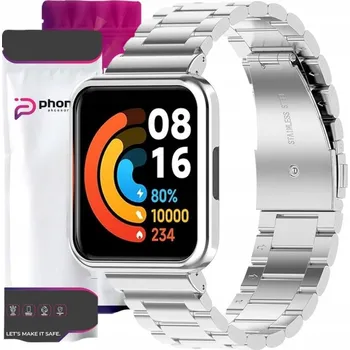 Náramek ŘEMÍNEK NÁRAMEK S POUZDRO PRO HODINKY XIAOMI REDMI WATCH 2 LITE PHONEO STŘÍBRNÝ