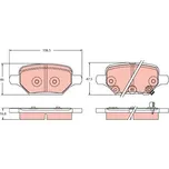Sada brzdových destiček, kotoučová brzda LUCAS GDB2406