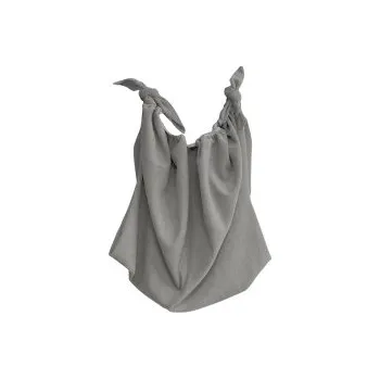 Sportovní vak Vak " NA COKOLIV" s uchy - Šedá / Bez výšivky