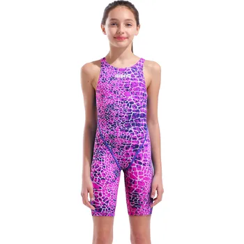 Dámská móda Dívčí závodní plavky arena Powereskin ST NEXT LE OB JR růžové Velikost: 8-9
