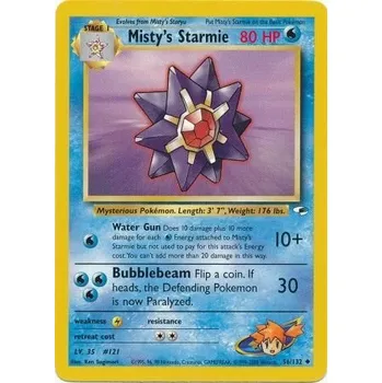 Karetní hra Pokémon GH 056/132 Misty's Starmie - Gym Heroes Stav: Excellent
