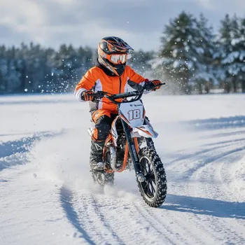 malá motorka Leramotors Minicross Leramotors DEVIL DELUXE 49ccm 2T - 10palcová kola - oranžová