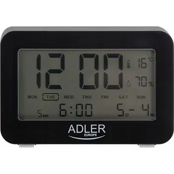 Budík Budík Adler černý, 19,2 cm