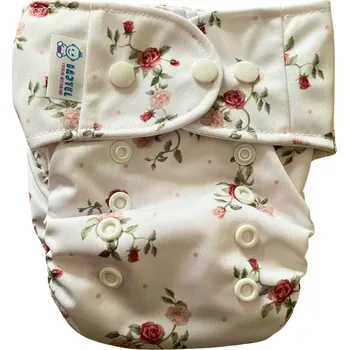 látková plena Bajtel Plena AIO MiniOS (MOS) Růže na bílé