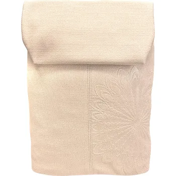 Městský batoh Světle šedohnědý texturovaný batoh s ornamenty Cora