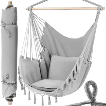 Dětská houpačka Gardlov 23671 Šedé závěsné houpací křeslo