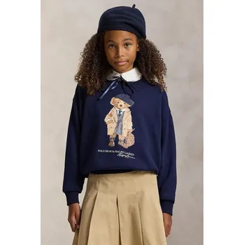 Chlapecká mikina Dětská mikina s příměsí bavlny Polo Ralph Lauren 313979037001 námořnická modř 59X, vel. 130-134