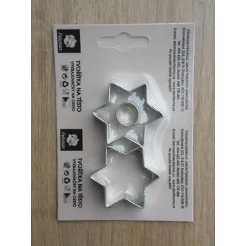 Vykrajovátko Dvojsada vykrajovátek se středem tvar hvězdička