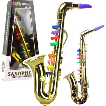 Hudební nástroj pro děti Mamido Hudební nástroj pro děti Saxofon zlatý