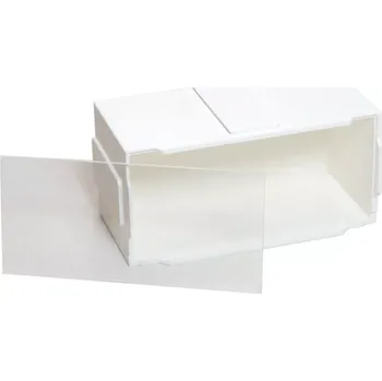 autíčko Box na autíčka s plexisklem se zámky Bílá 1:64