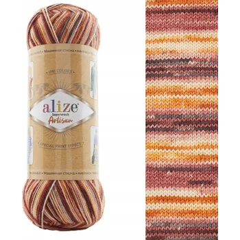 Příze Příze na ponožky Alize Superwash Artisan 9015