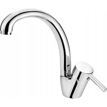 Vodovodní baterie Stojánková kuchyňská baterie Deante Aster stříbrná