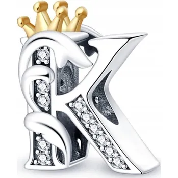 Přívěsek Přívěsek STŘÍBRO 925 s Charms písmeno K