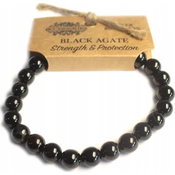 Náramek Náramek s acháty AWGifts AWPS-04 černý