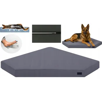 Pelíšek pro psa Salla ortopedické pelíšek pro psy, šedé, 70 cm x 70 cm