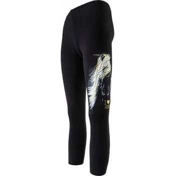 Dívčí zateplené legíny, černé s koněm, Tup Tup, vel. 122