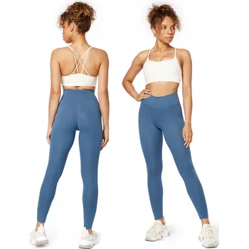 Dámské legíny Dámské legíny s vysokým pasem Comfort Viskóza BLV50-289 Modré XL