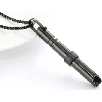 Náhrdelník Mindful dechový náhrdelník harmonie klidu | náhrdelník přívěsek - Černý