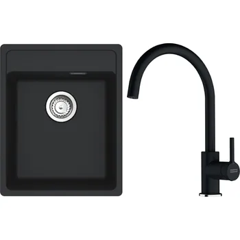 Franke dřez MRG 610-37 RTL + FC 6018 Barva: Černá metalická, Označení: Onyx