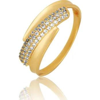 Prsten Zlatý prsten se zirkony