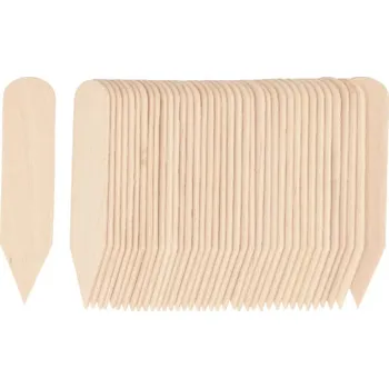 Kancelář Jmenovka k rostlinám dřevěná, 2x10cm, 40 ks