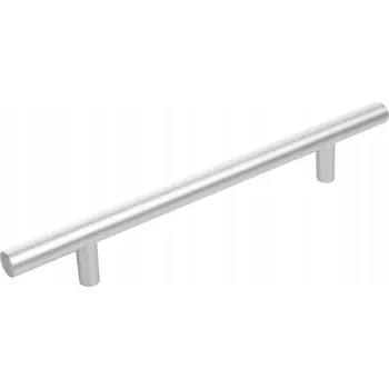 Nábytkové kování Nábytková úchytka reling Stříbrná 200/128mm + vruty