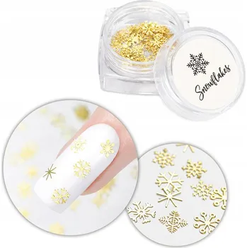 Vánoční dekorace Ozdoba na nehty Vločky Sněhové Vločky Vánoční Sněhové Vločky Sněhové vločky