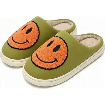 Dámské pantofle Pantofle Domácí Smile S Úsměvem Fialová Bamboše Emotikon Papuče 42/43