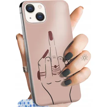 Pouzdro na mobilní telefon Zadní Kryt Hello Case pro Apple iPhone 15 béžová