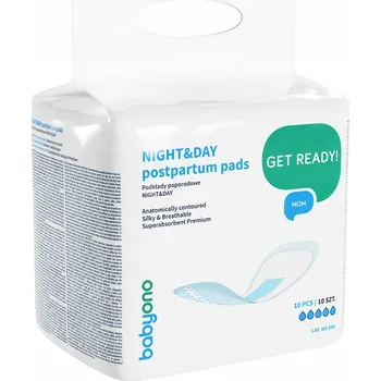 Poporodní hygienické podložky Babyono vložky noční den 4 vrstvy 10 ks