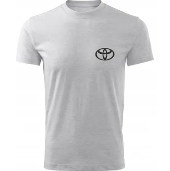Pánské tričko Tričko pánské D274P TOYOTA LOGO COROLLA světle šedé vel XS