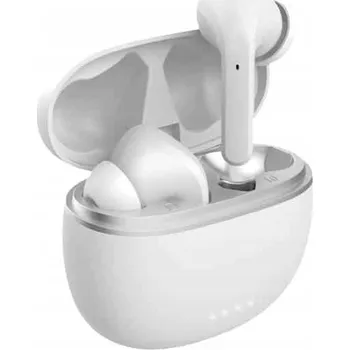 Sluchátka FOREVER BLUETOOTH SLUCHÁTKA ANC TWE-210 DO UŠÍ S NABÍJECÍM POUZDREM BÍLÁ