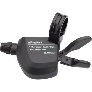 Řazení na kolo microSHIFT SL-M850-L3 - řadící páčka MTB - pouze levá páčka pro 2/3 převodník