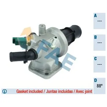 Těsnění motoru Termostat, chladivo FAE 5308588