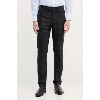 Dámské kalhoty Kalhoty s příměsí vlny Tommy Hilfiger MW0MW40782 šedá 90Y, vel. 34/32